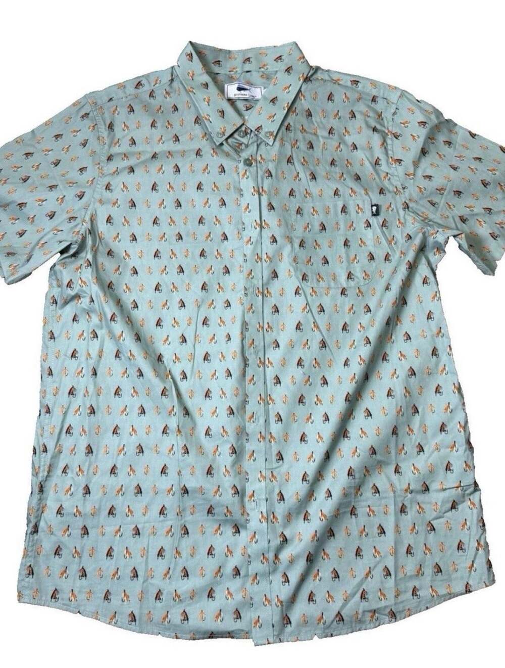 Southern Lure Button Down Shirt Size Large